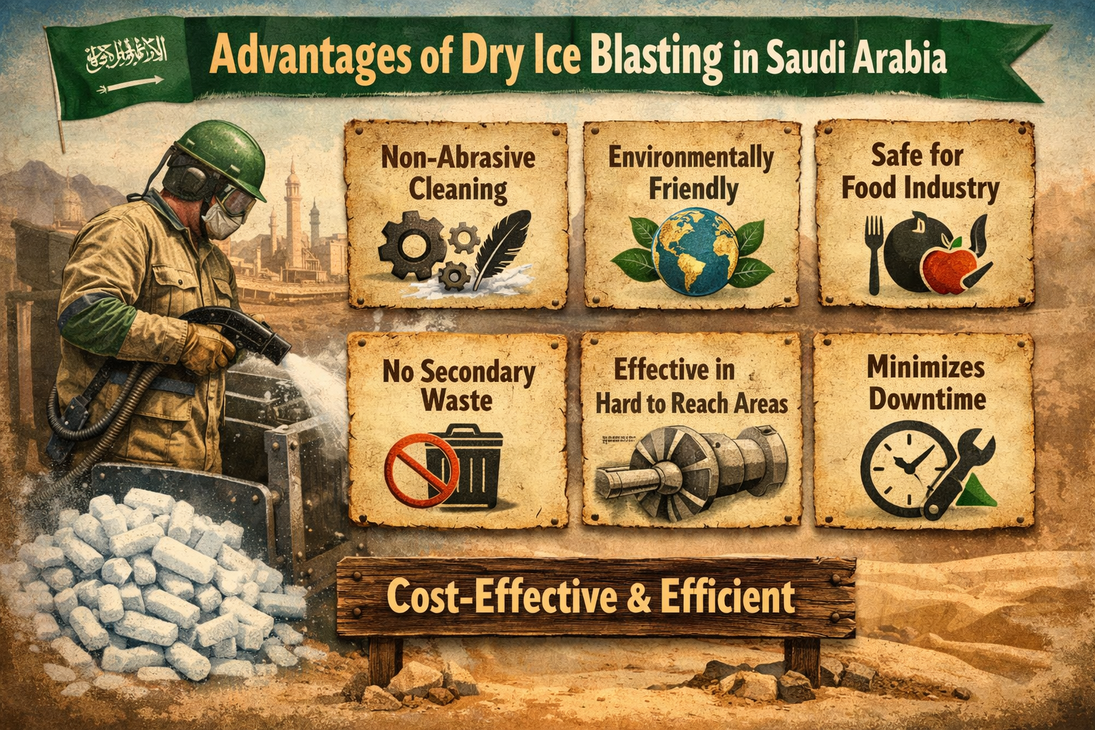 Advantages of Dry Ice Blasting in Saudi Arabia