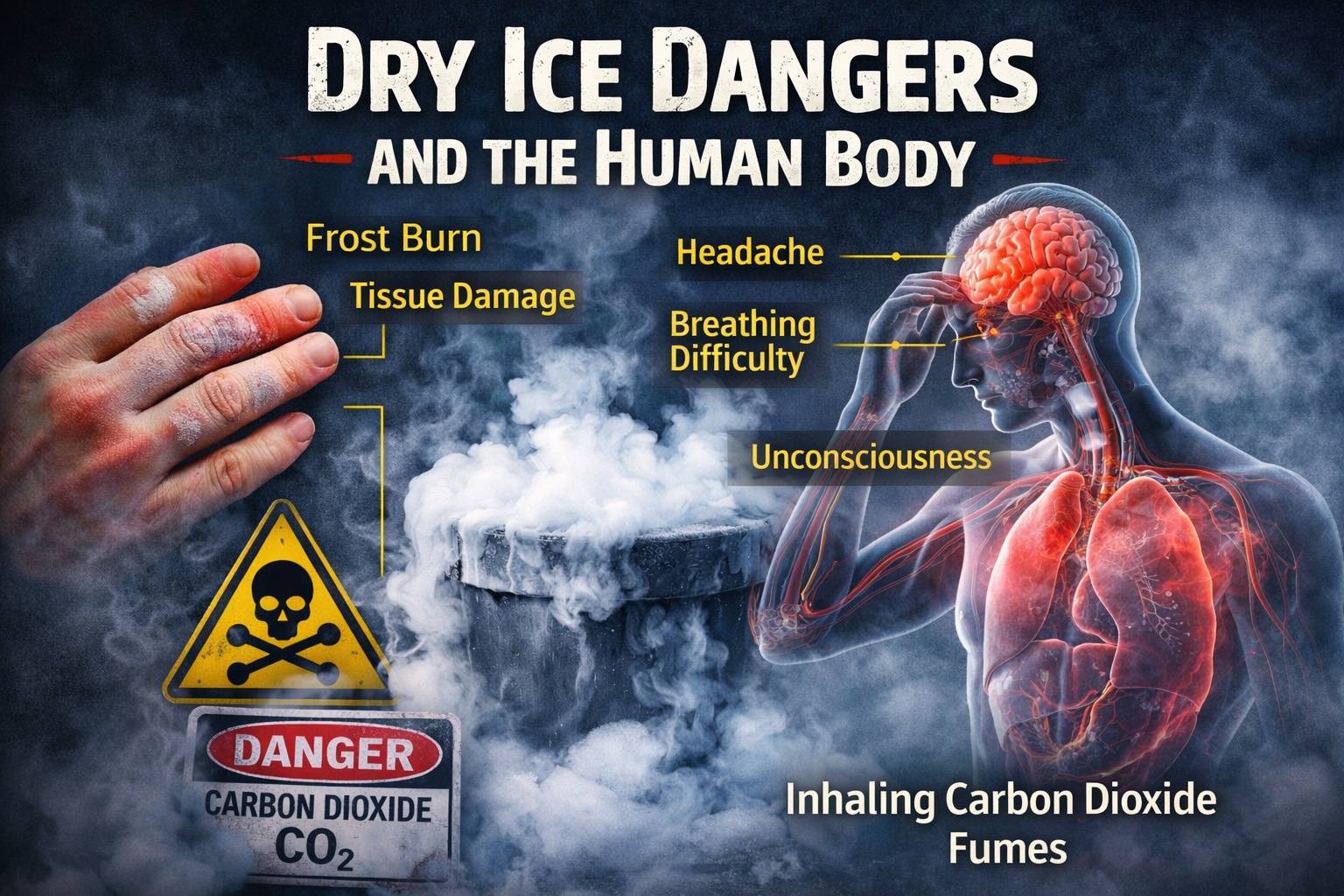 Dry Ice Dangers and the Human Body