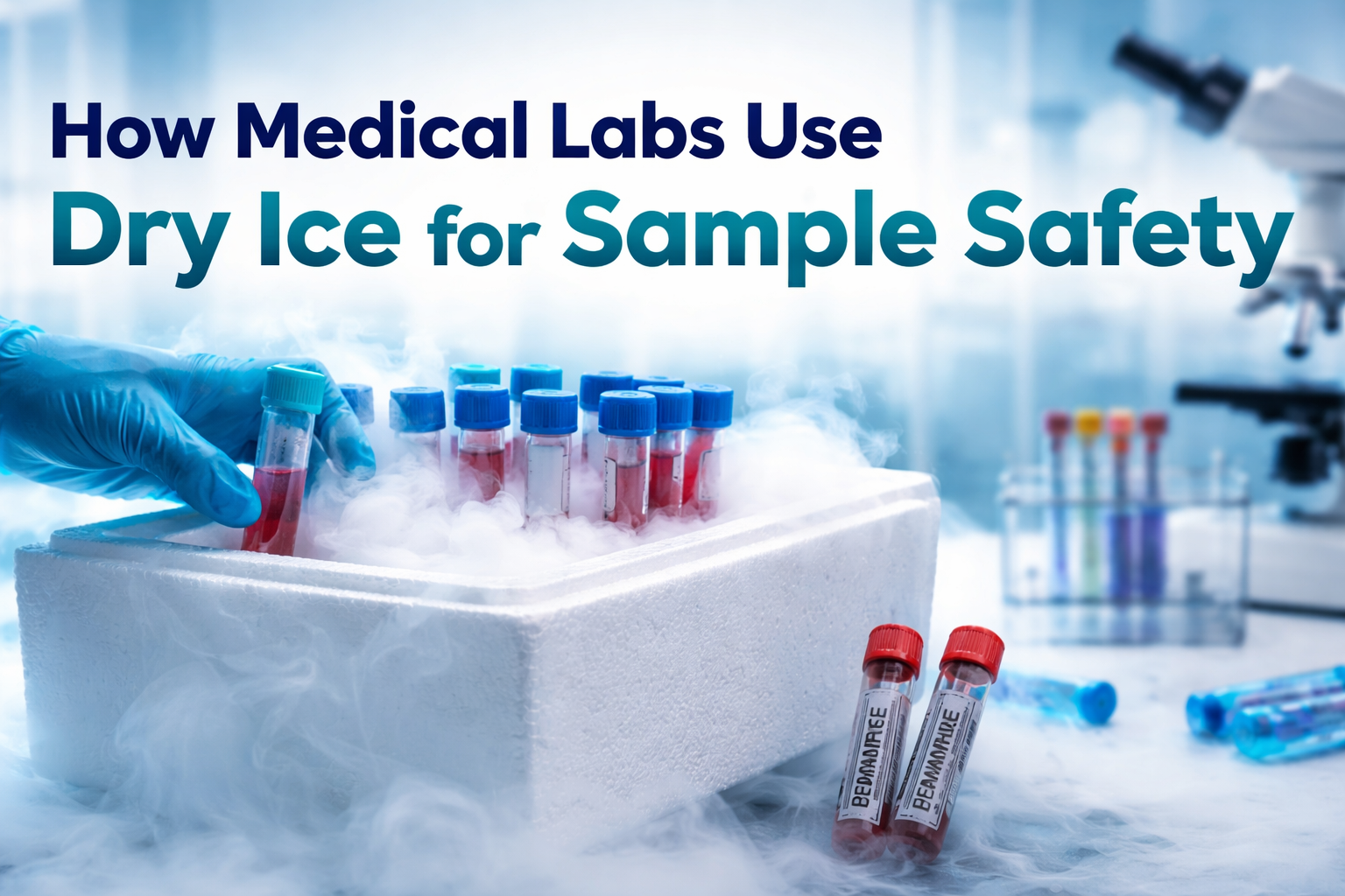 Dry Ice for Sample Safety