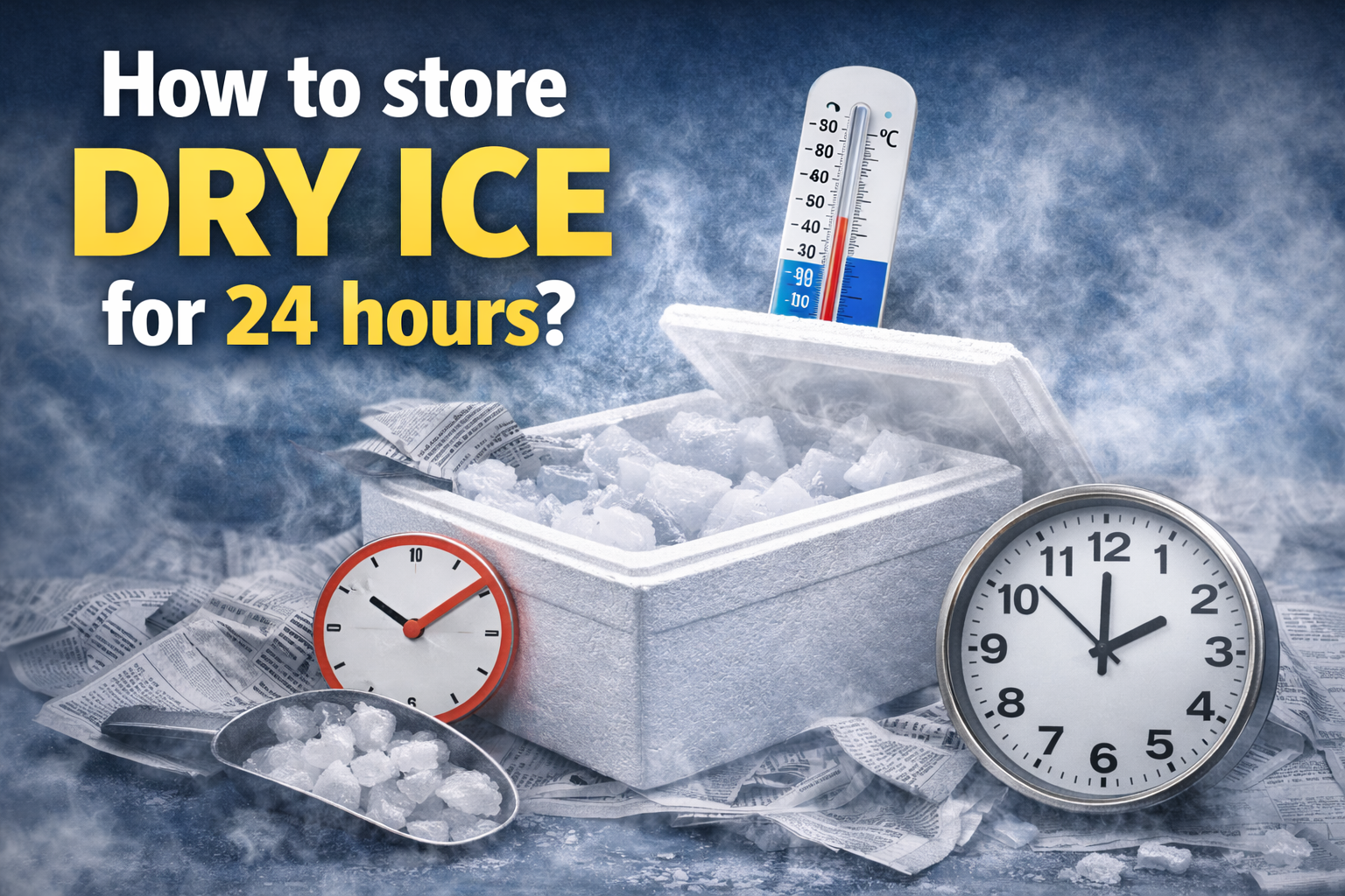 How to store dry ice for 24 hours