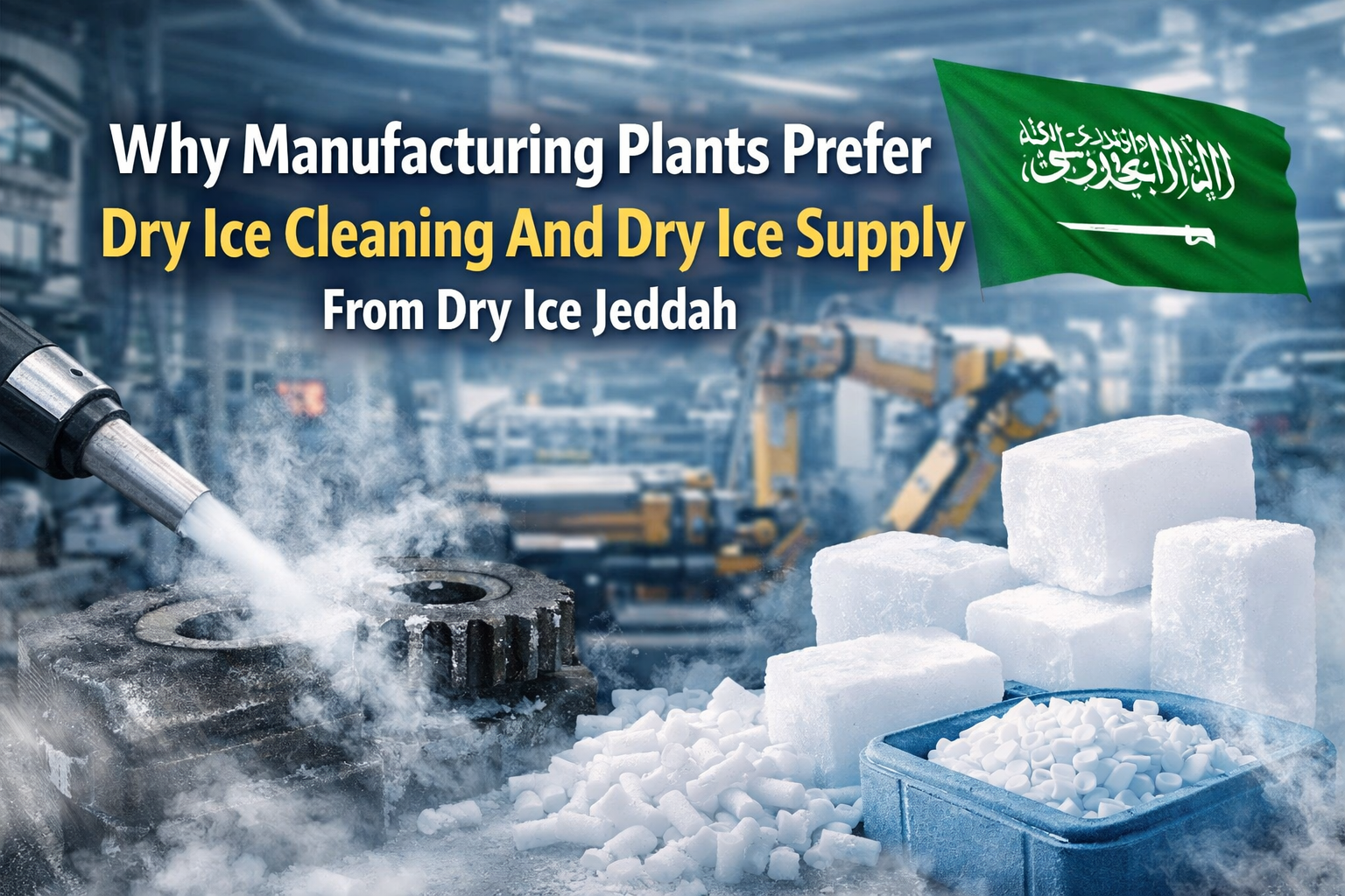 Why Manufacturing Plants Prefer Dry Ice Cleaning And Dry Ice Supply From Dry Ice Jeddah Dry Ice Cleaning