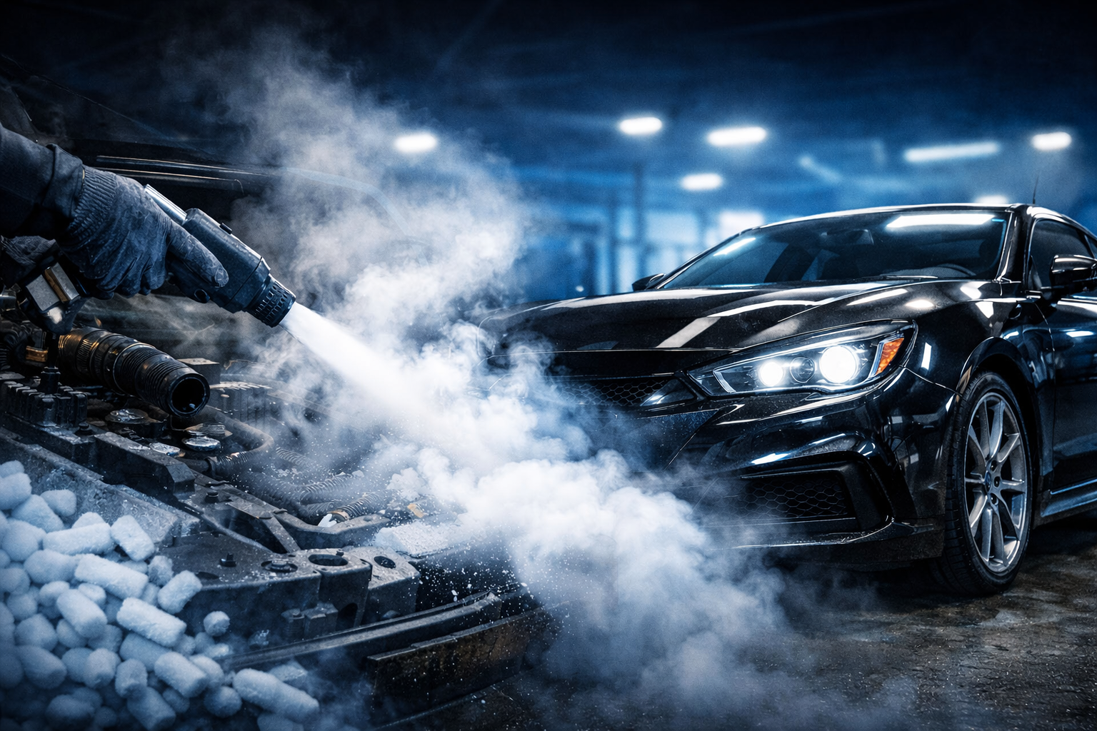 Dry Ice In Car Detailing