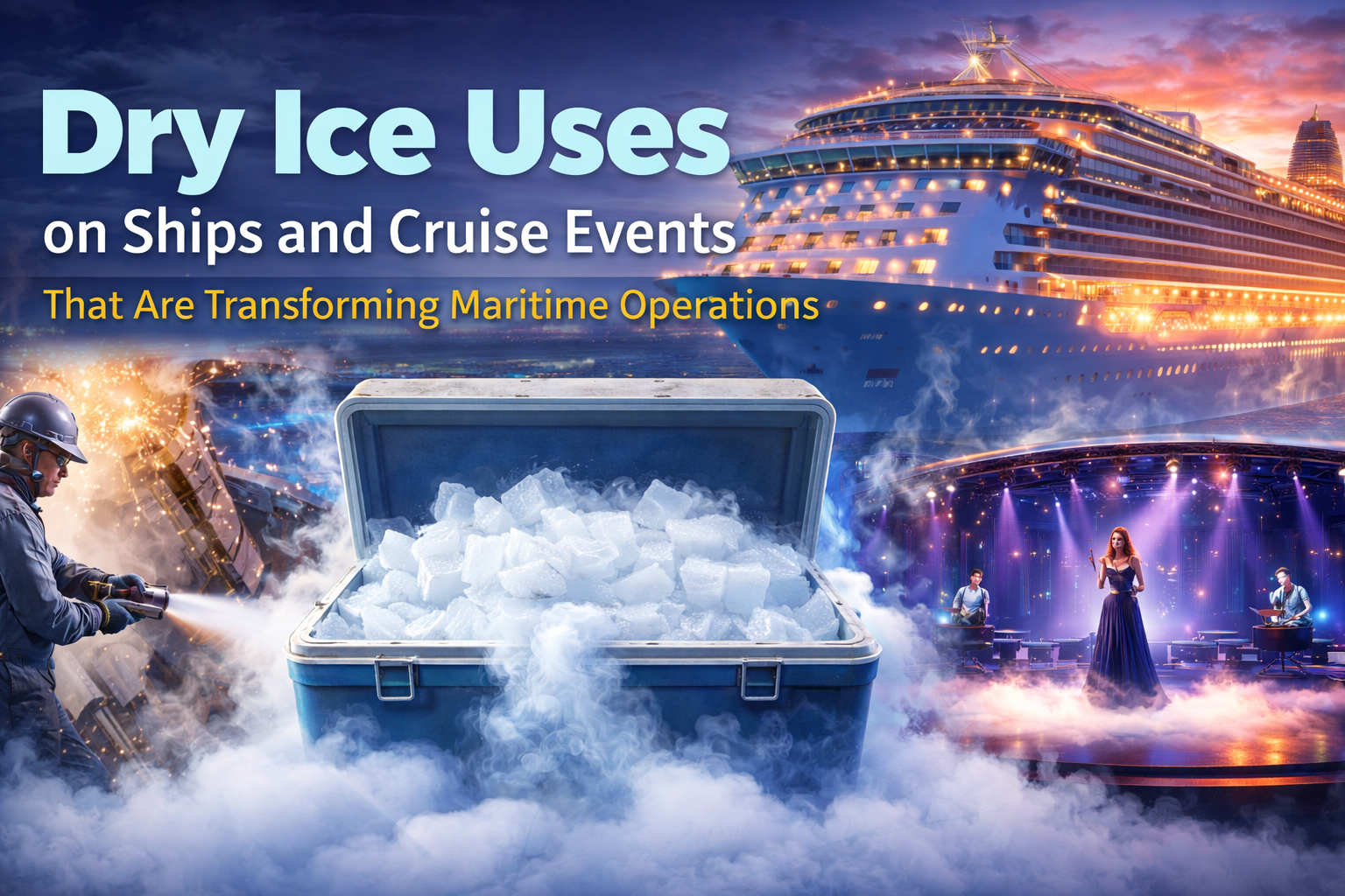 Dry Ice Uses on Ships and Cruise Events