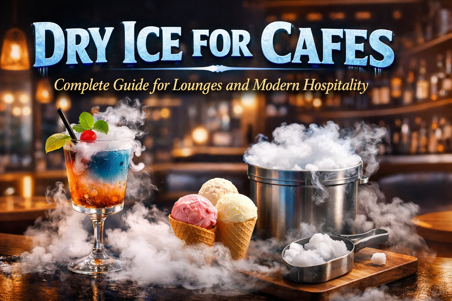 Dry Ice for Cafes