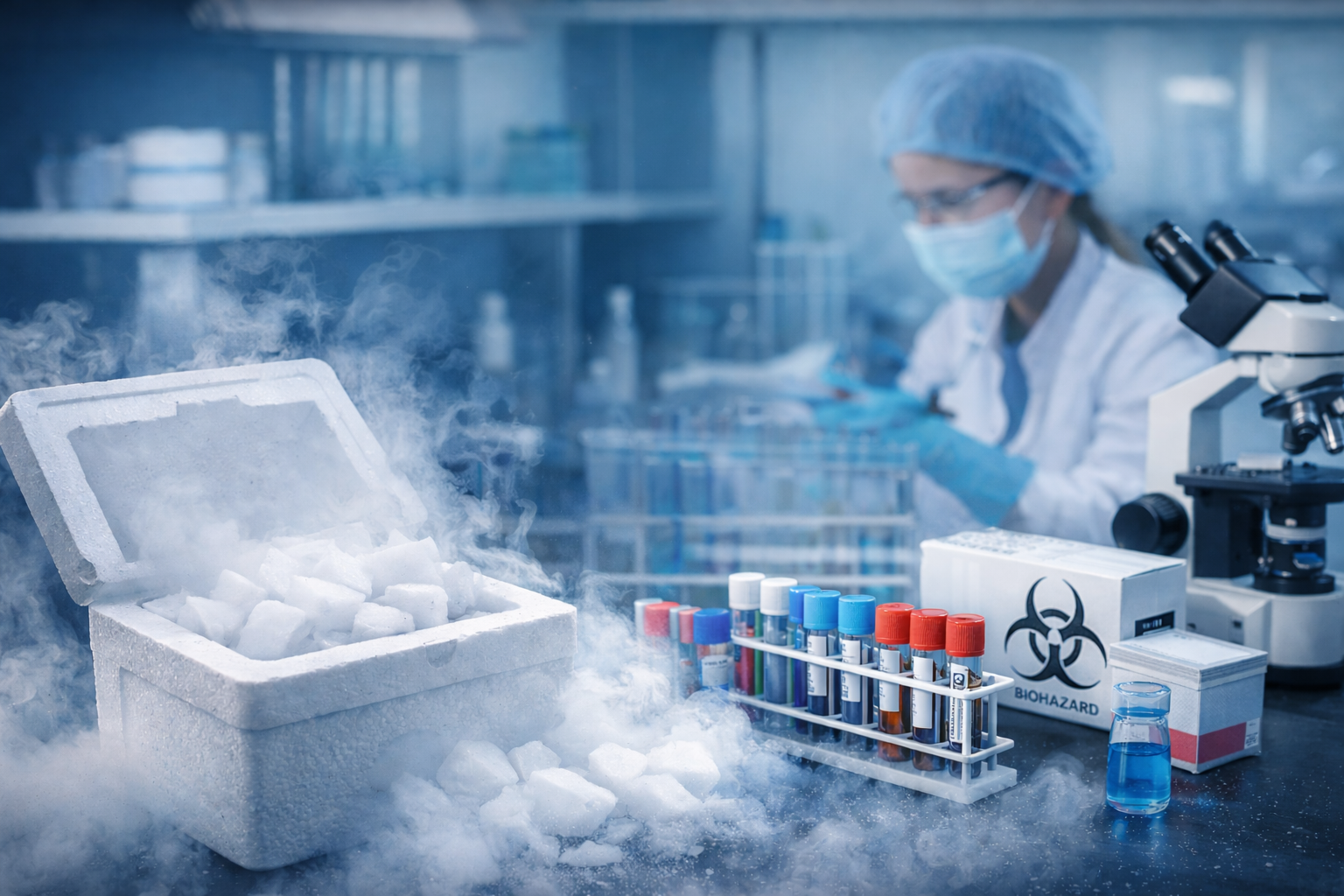 Dry Ice for Medical Labs