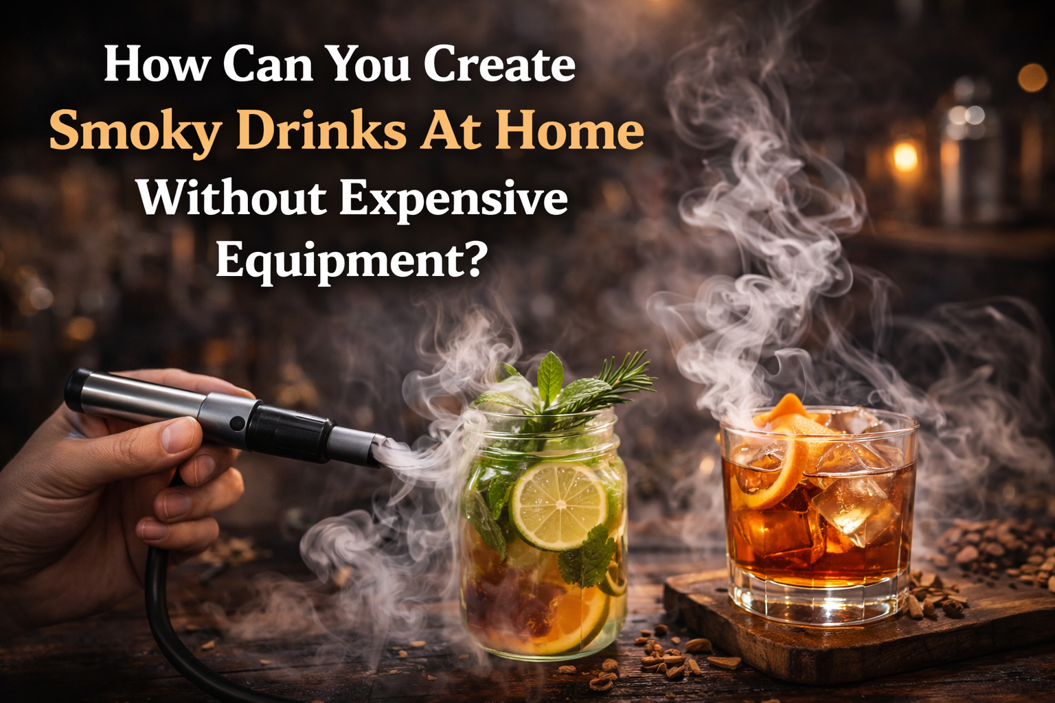 How Can You Create Smoky Drinks At Home Without Expensive Equipment