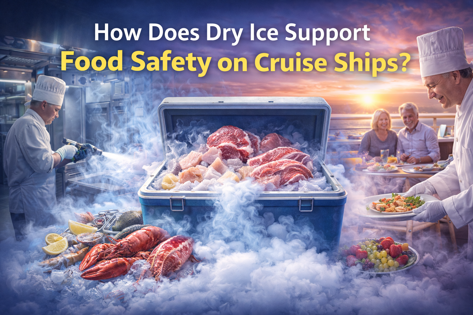 How Does Dry Ice Support Food Safety on Cruise Ships