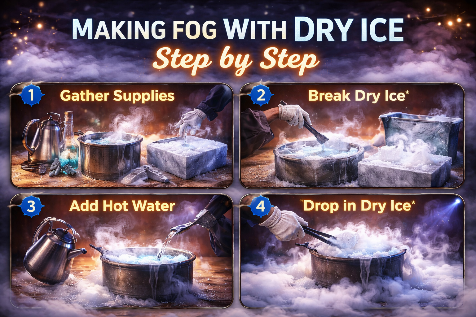Making Fog With Dry Ice Step by Step