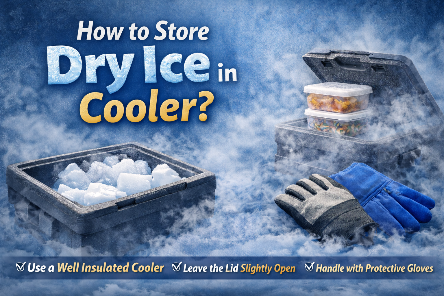 How to Store Dry Ice in Cooler
