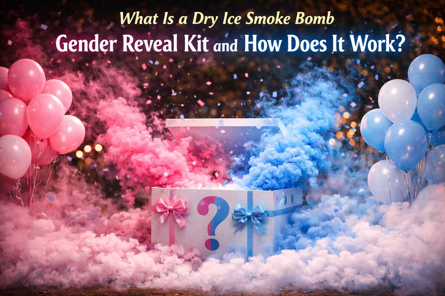 What Is a Dry Ice Smoke Bomb Gender Reveal Kit and How Does It Work