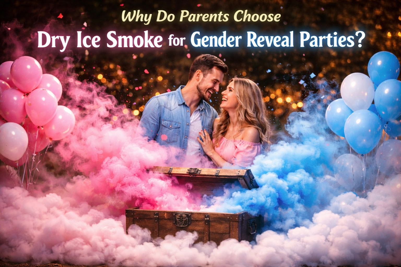 Why Do Parents Choose Dry Ice Smoke for Gender Reveal Parties