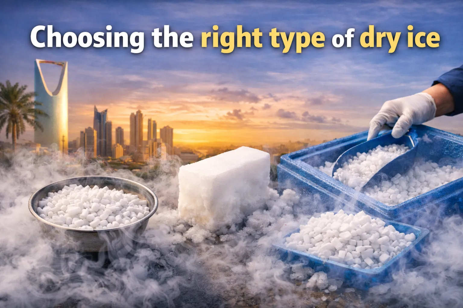 Choosing the right type of dry ice