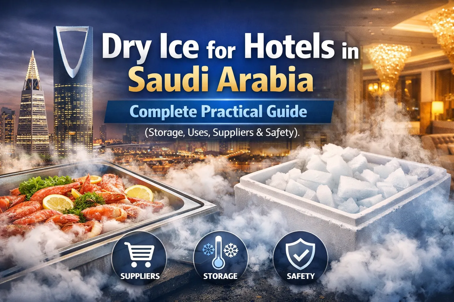 Dry Ice for Hotels in Saudi Arabia