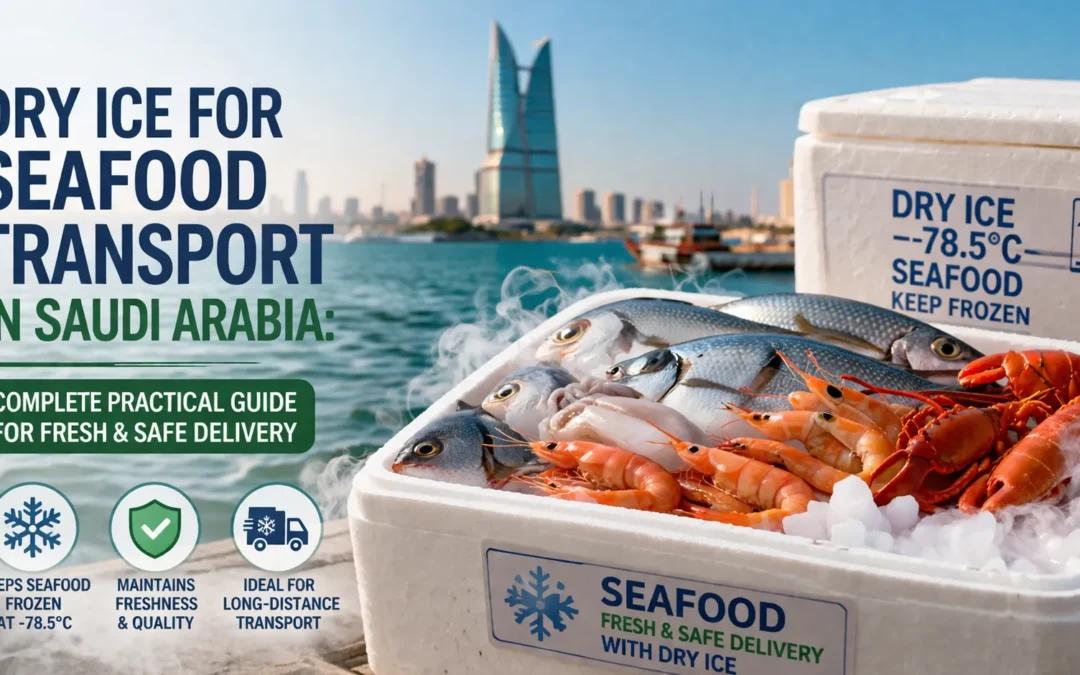 Dry Ice for Seafood Transport in Saudi Arabia: Complete Practical Guide for Fresh & Safe Delivery